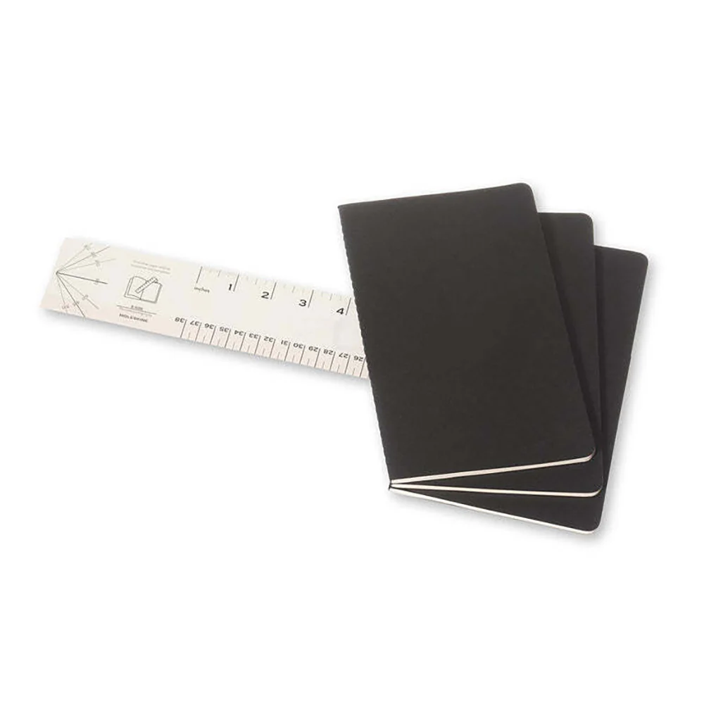 Moleskine Cahier Soft Cover Notebook Dot Grid Set Large (Black) [3-Pieces] - Image 3
