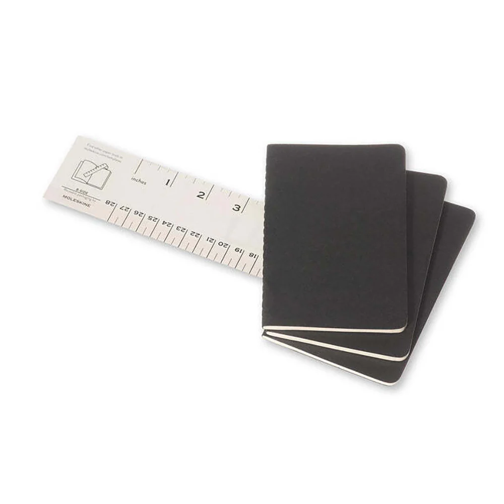 Moleskine Cahier Soft Cover Notebook Pocket Dot Grid Set (Black) [3 Pack] - Image 3