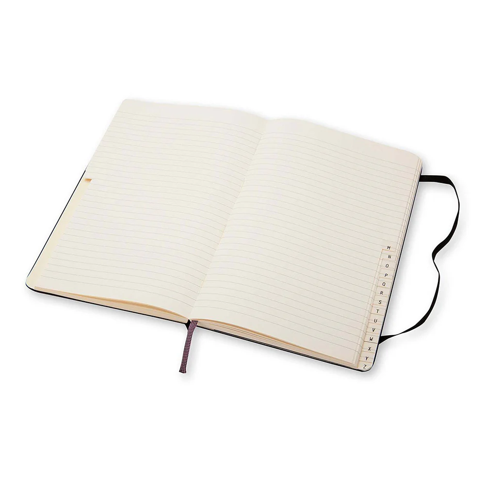 Moleskine Classic Hardcover Address Book Notebook Large (Black) - Image 2