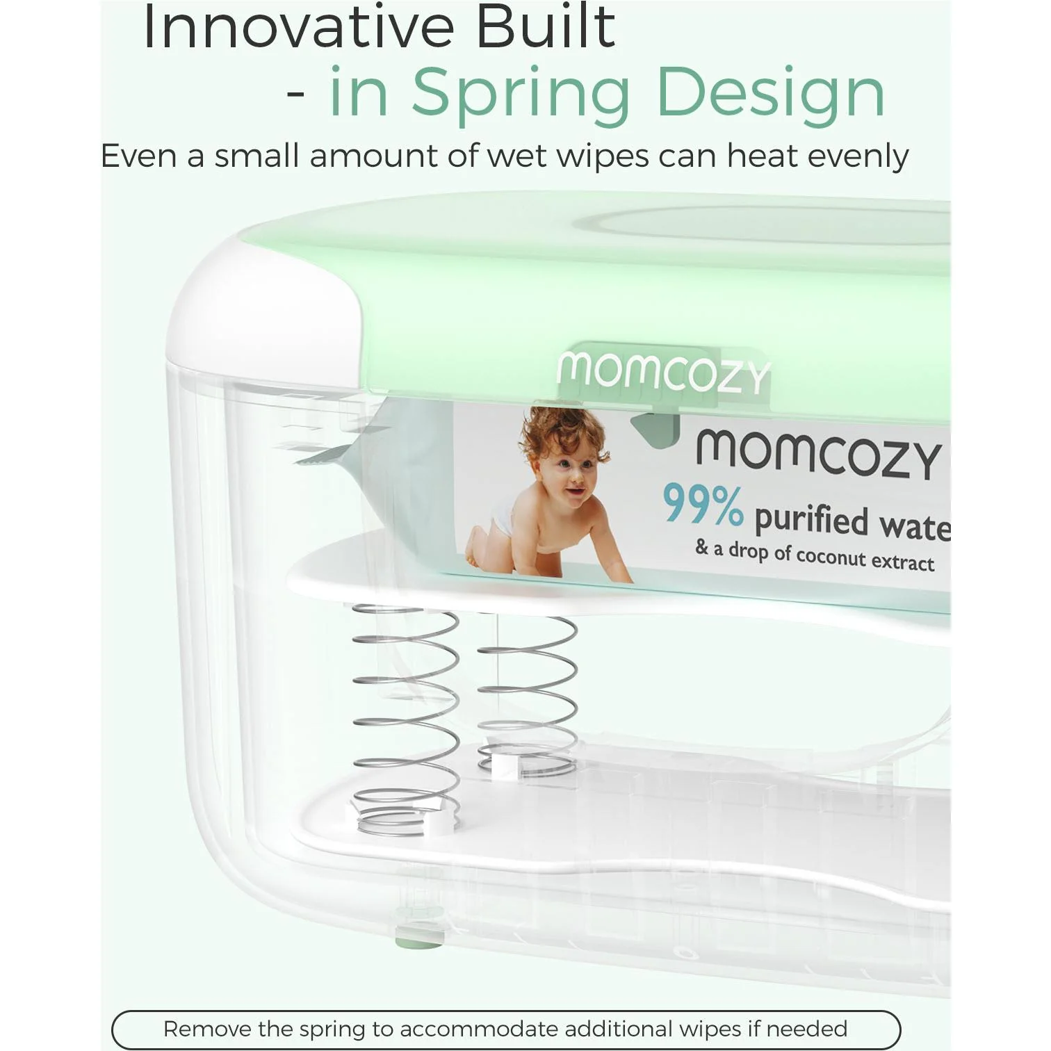 Momcozy Large Capacity Baby Wipe Warmer - Image 3