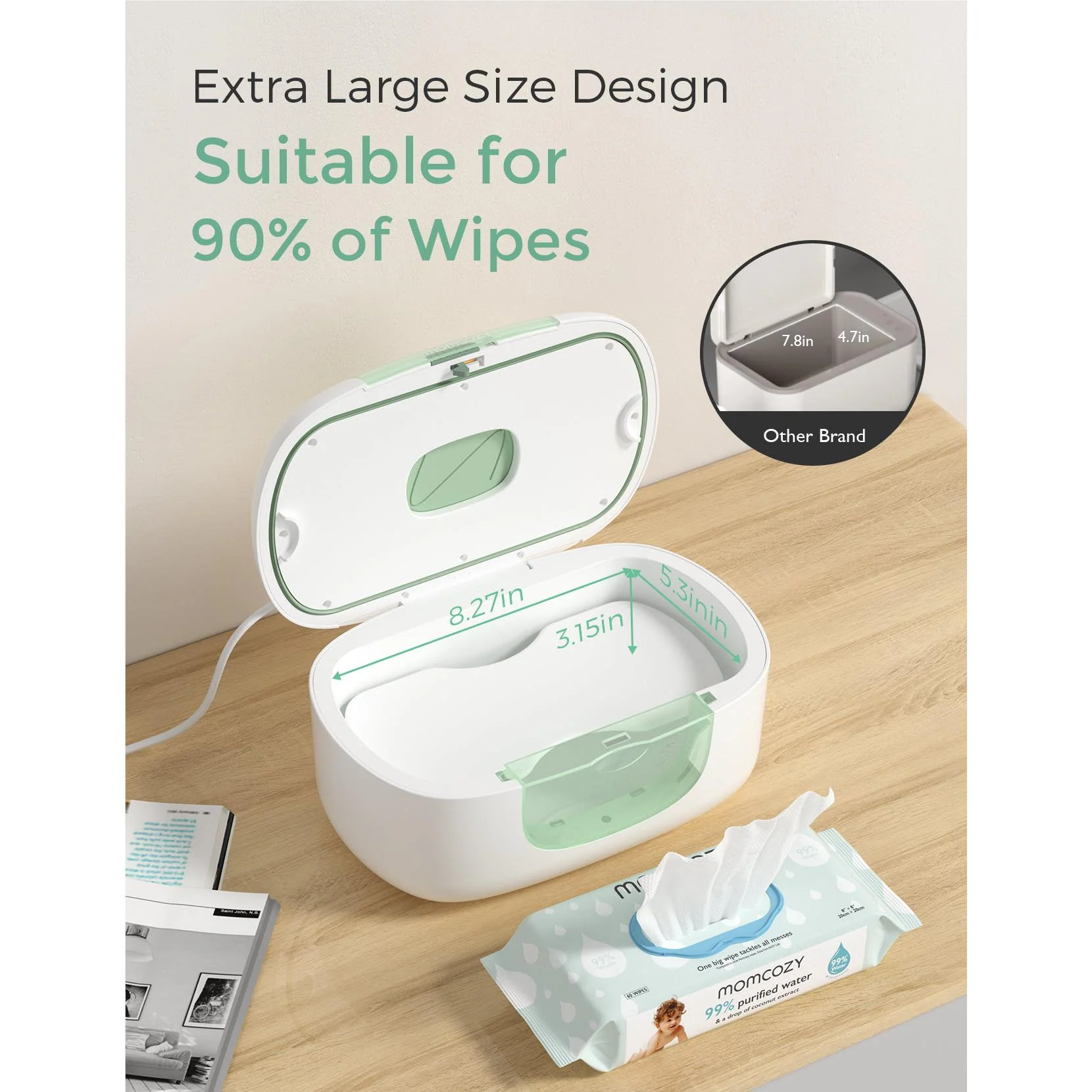 Momcozy Large Capacity Baby Wipe Warmer - Image 6