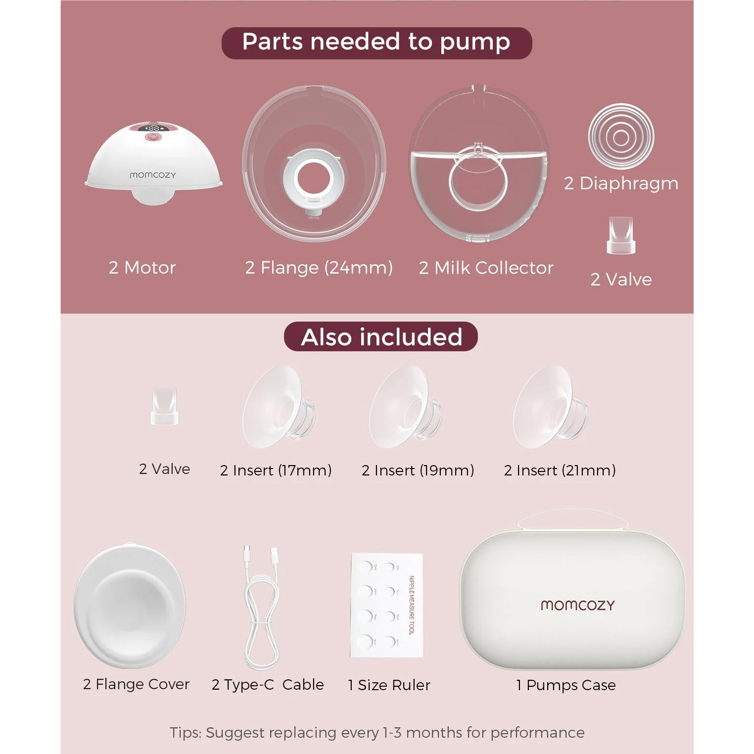 Momcozy M5 Wearable Breast Pump (Double) - Image 9