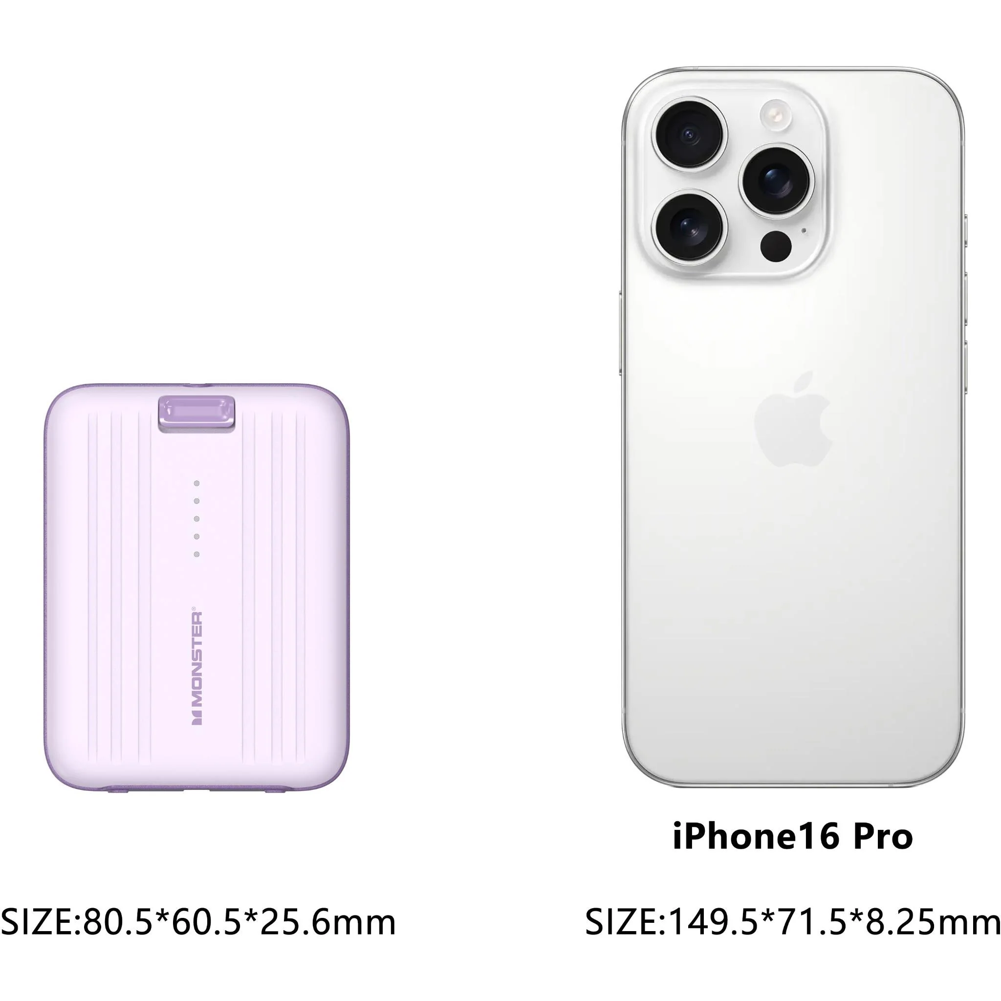 Monster 10K 22.5W Portable Power Bank (Purple) - Image 8