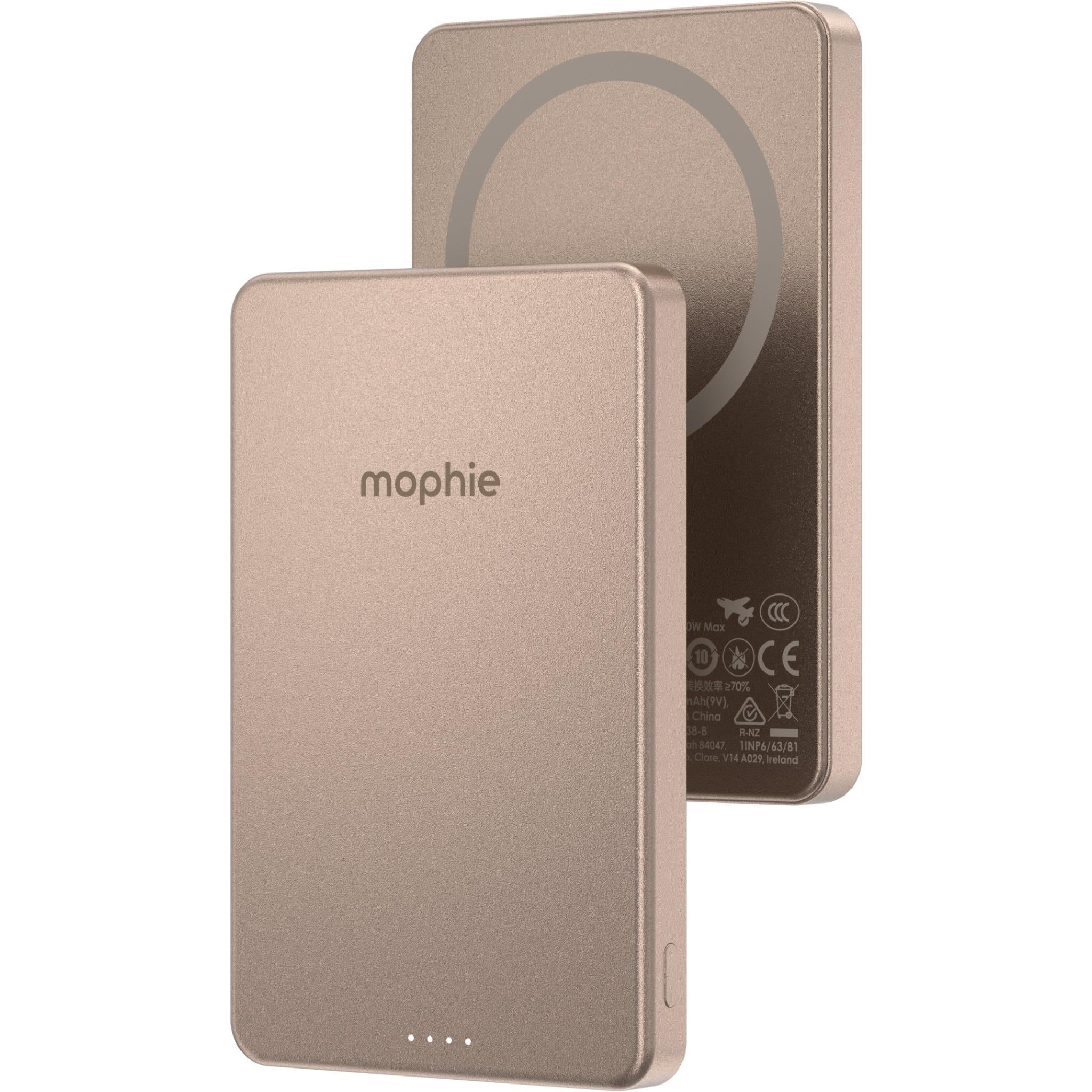 mophie Snap+ Powerstation Mini 5K Magnetic Power Bank (Desert Titanium) - Image 4
