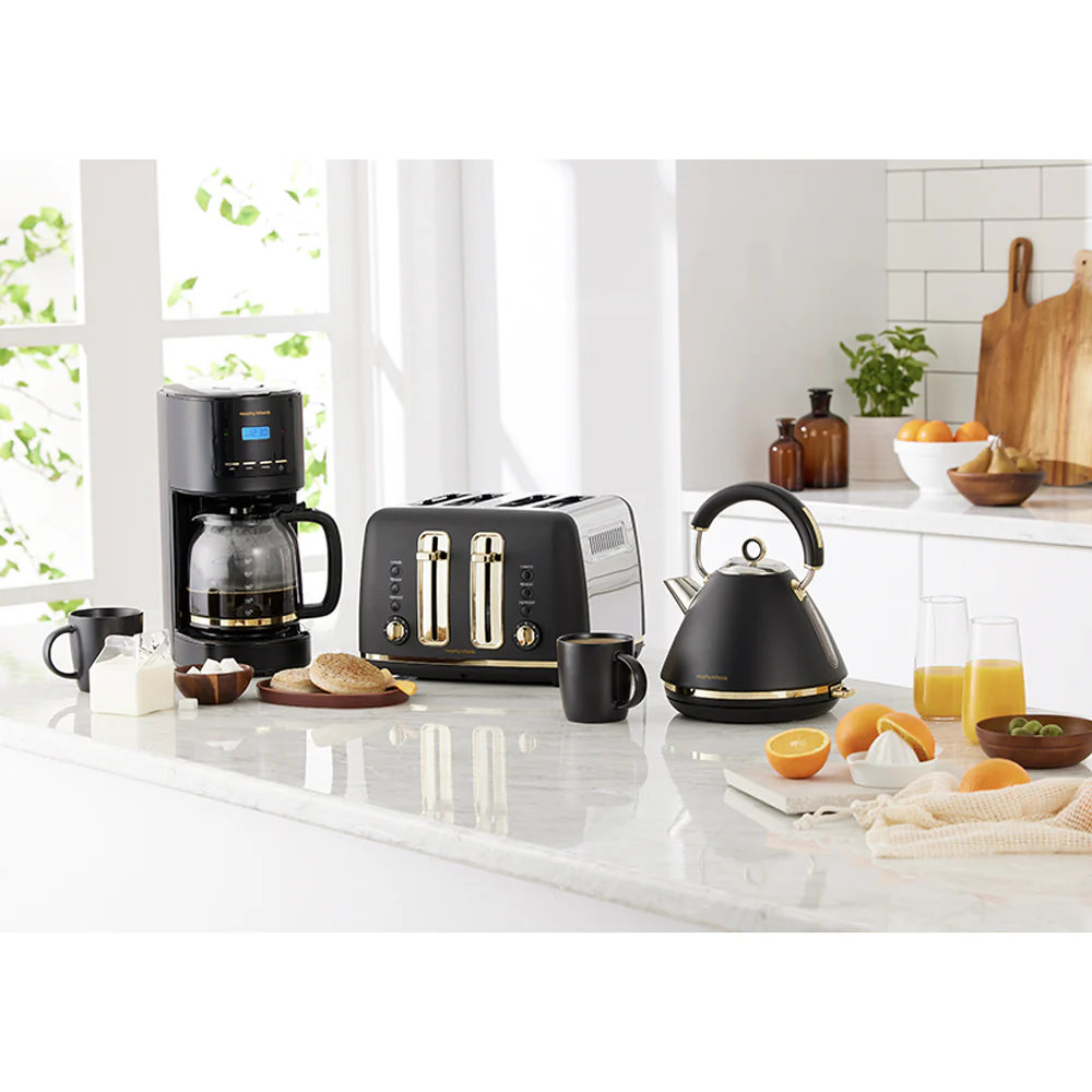 Morphy Richards Ascend 1.5L Electric Pyramid Kettle (Soft Gold/Black) - Image 6
