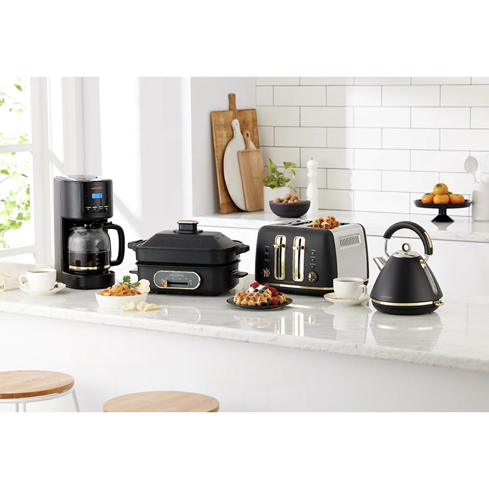 Morphy Richards Ascend 1.5L Electric Pyramid Kettle (Soft Gold/Black) - Image 7