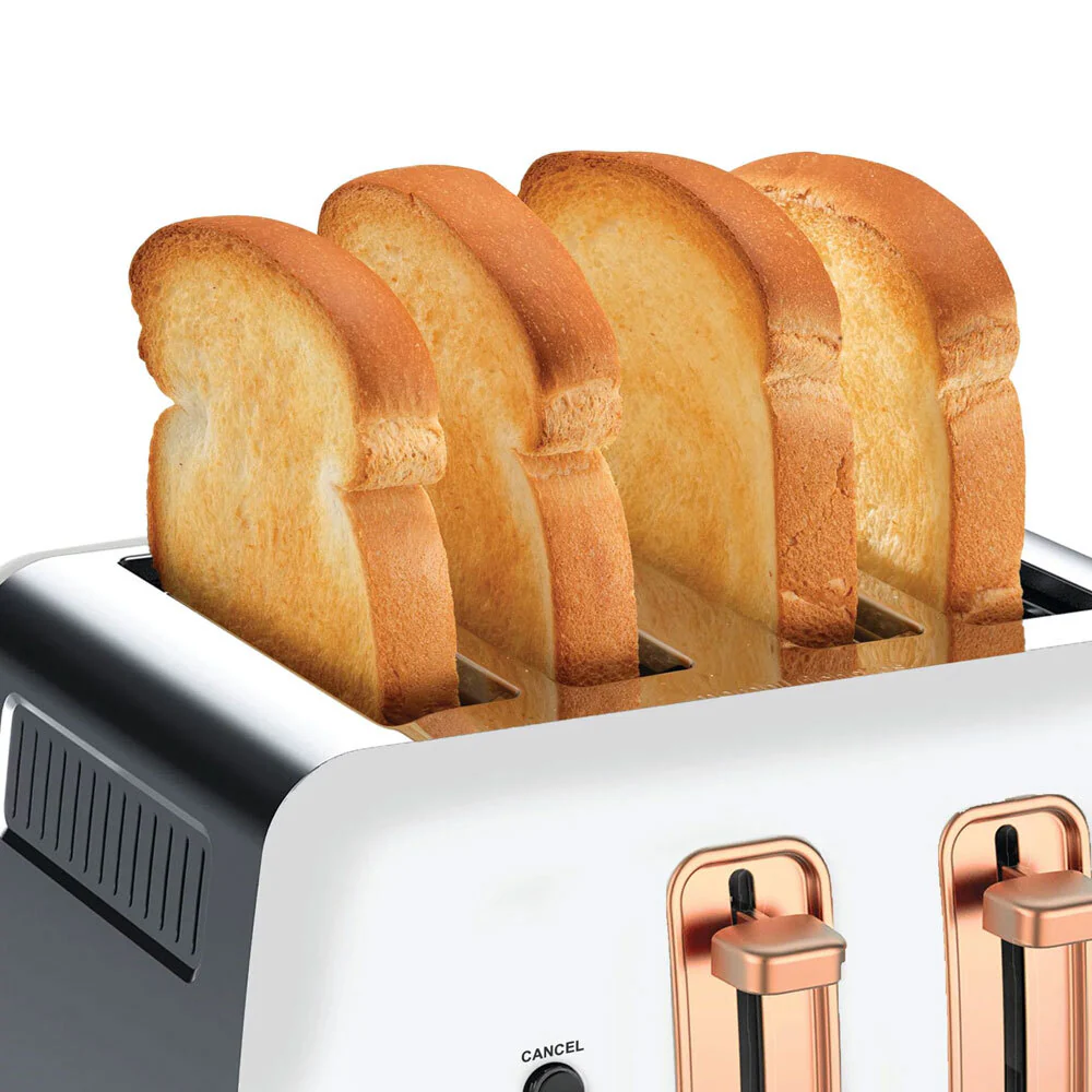 Morphy Richards Ascend 4 Slice Toaster (Rose Gold White) - Image 3