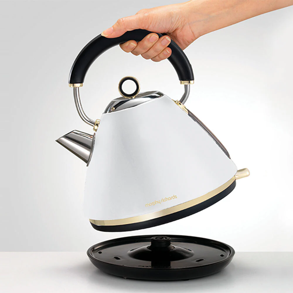 Morphy Richards Electric Ascend Traditional Pyramid Kettle (Soft Gold) - Image 2