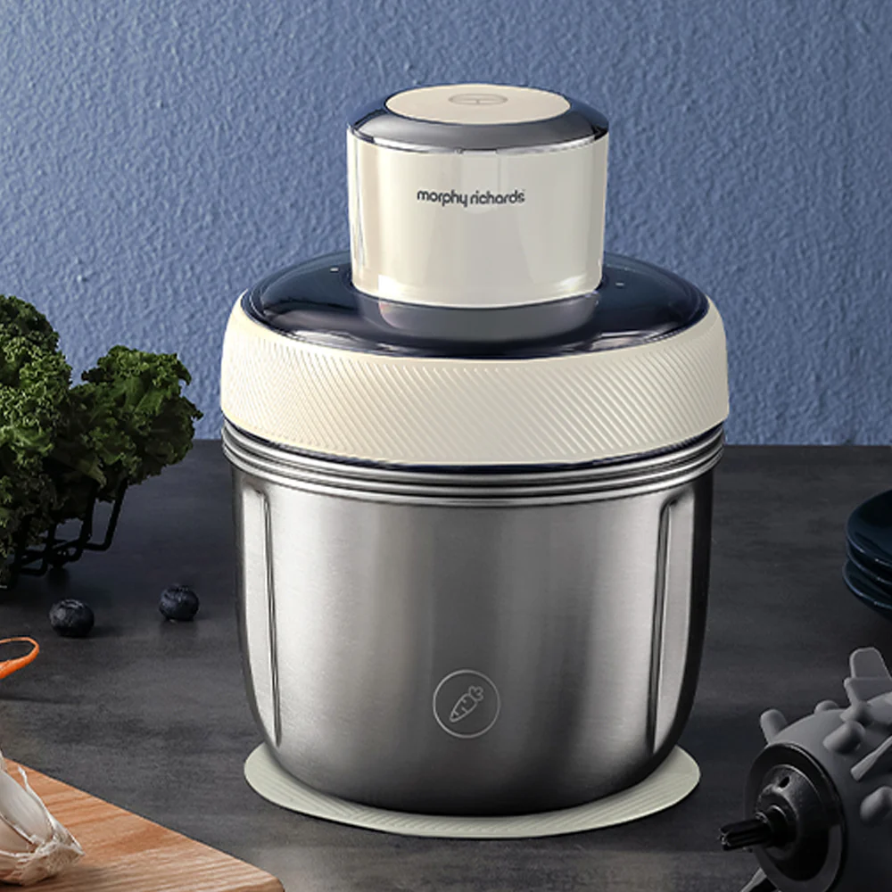 Morphy Richards Stainless Steel Electric Kitchen Cooking Chopper (White) - Image 3