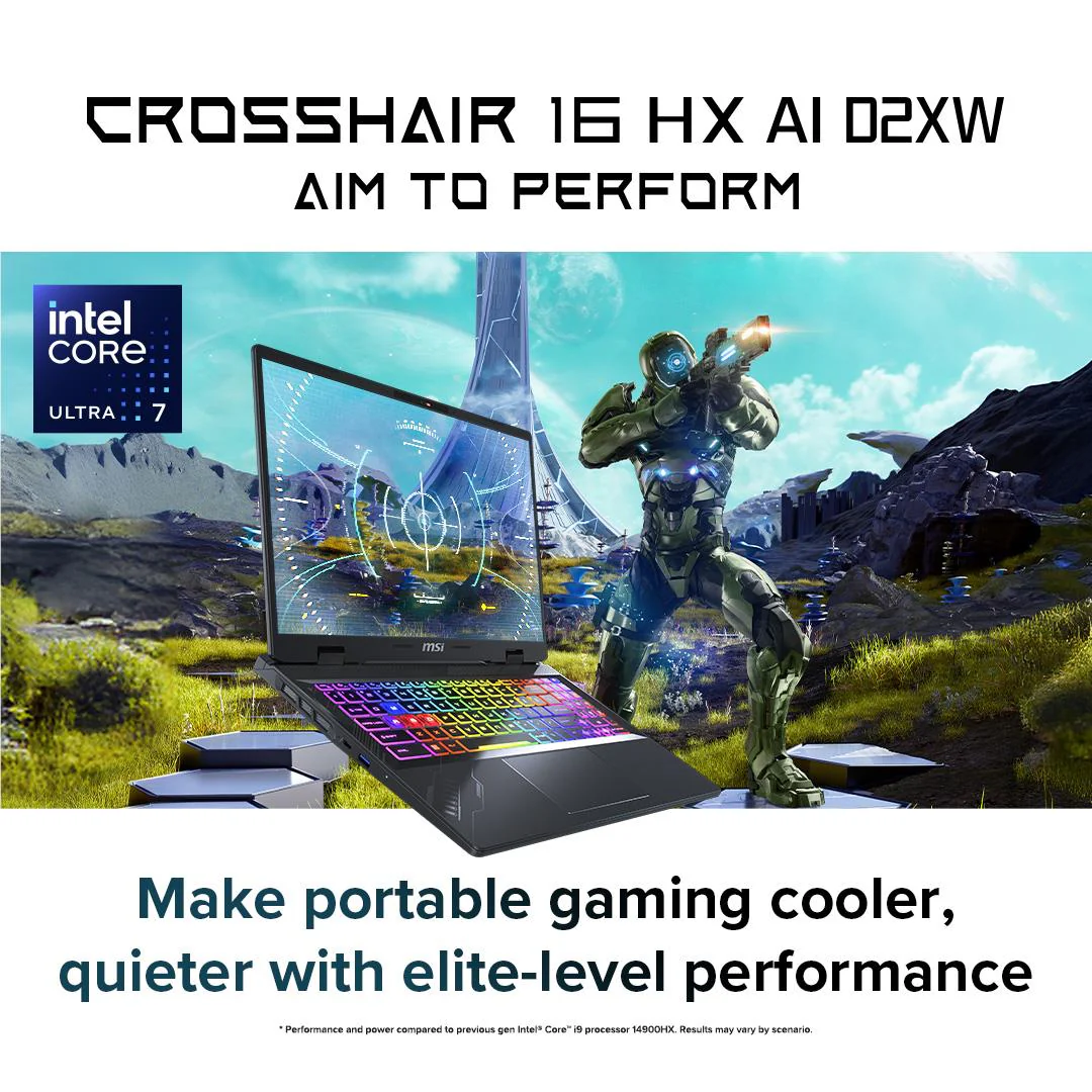 MSI Crosshair 16 HX AI 16" QHD+ 240Hz Gaming Laptop (Intel Core Ultra 9-275HX) [GeForce RTX 5070] - Image 3