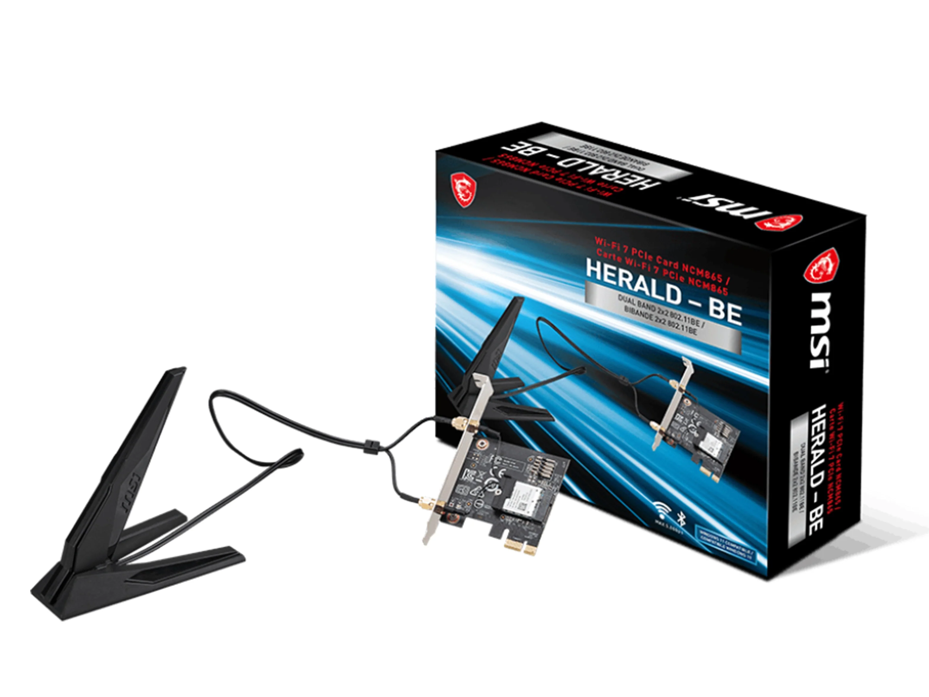 MSI HERALD BE NCM865 Wireless PCIe Network Adapter - Image 3