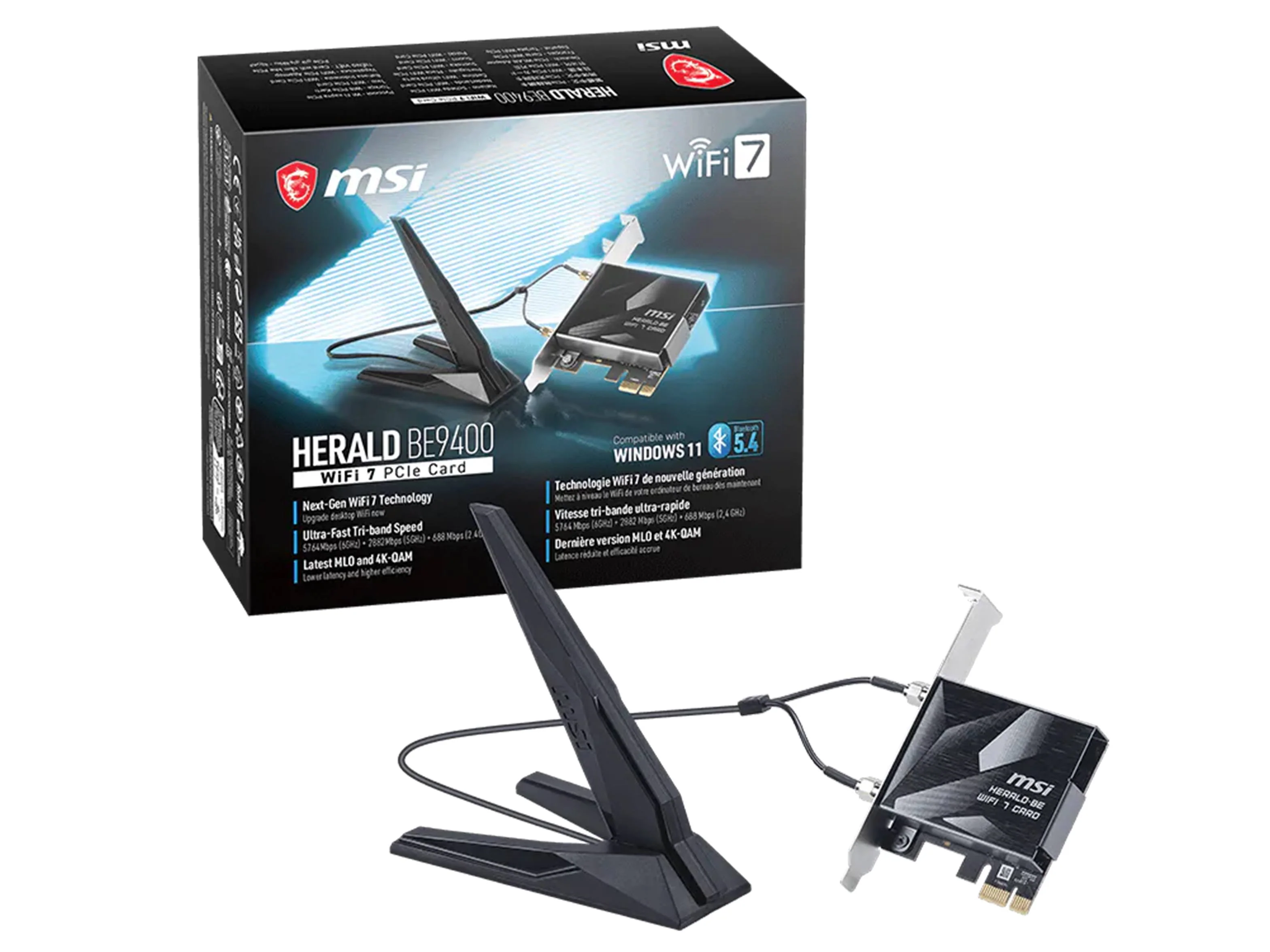 MSI HERALD BE9400 Wi-Fi 7 PCIe Adapter - Image 5