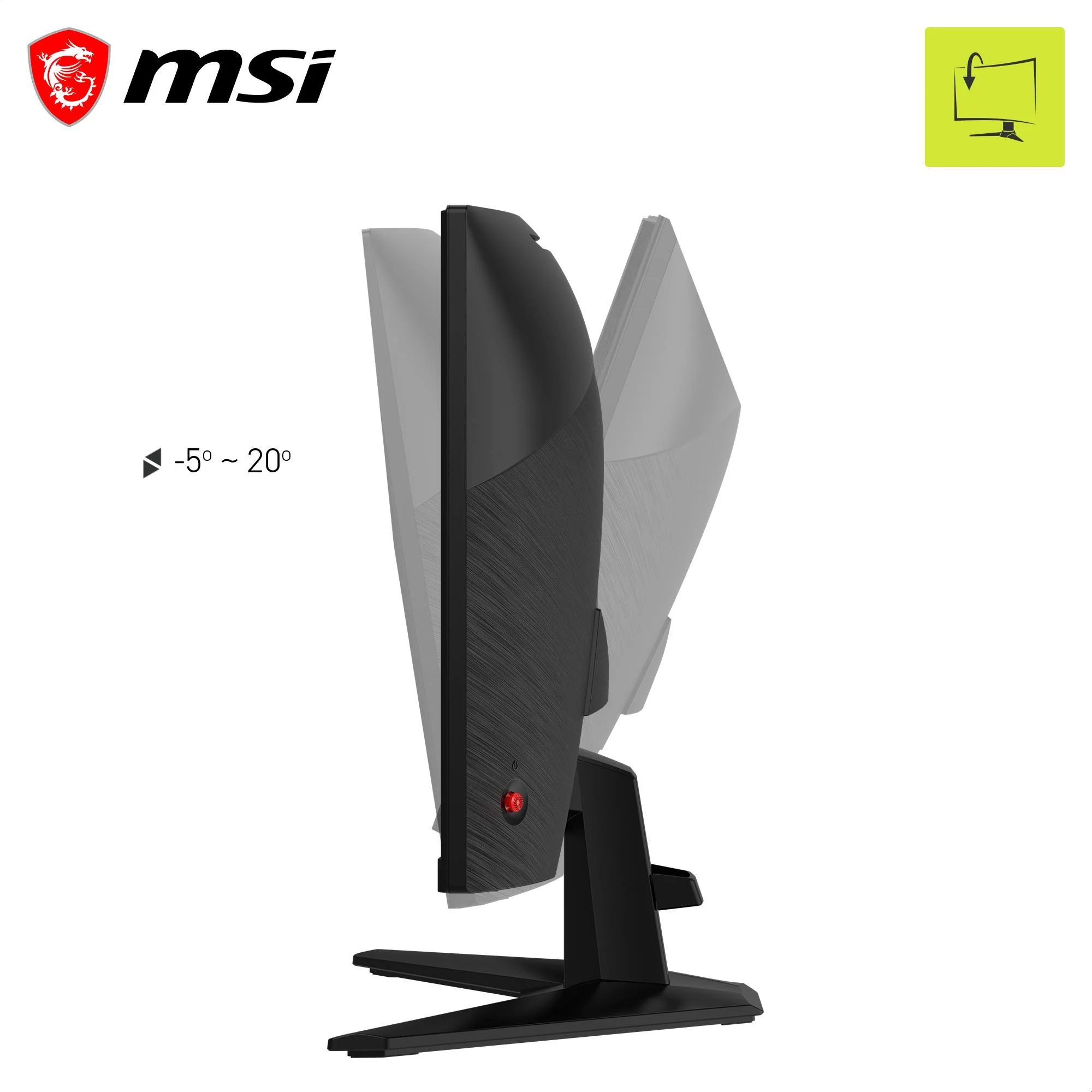MSI MAG 245C 24" Full HD 240Hz Rapid VA Curved Gaming Monitor - Image 4