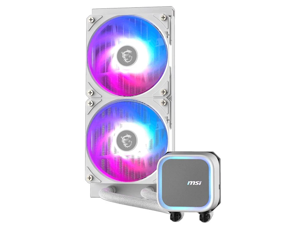 MSI MAG CoreLiquid A13 240 AIO Liquid CPU Cooler (White) - Image 2