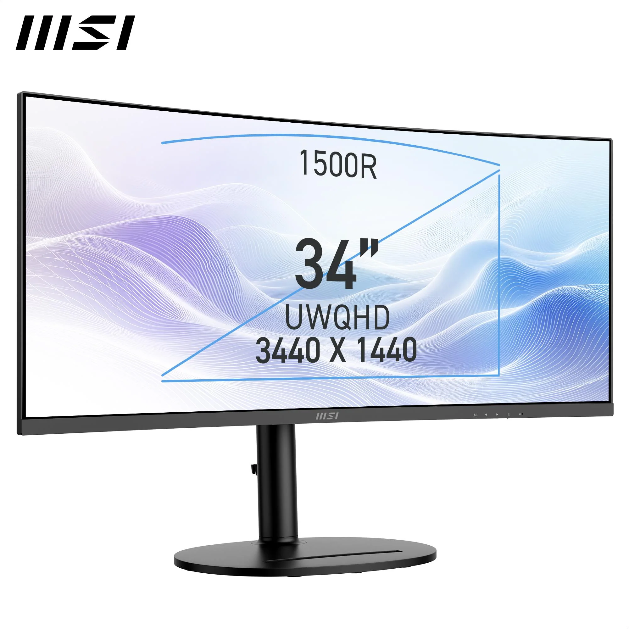 MSI Modern MD342CQP 34" UWQHD 120Hz USB-C 98W Curved Professional Monitor - Image 2