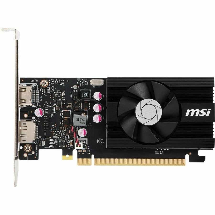 MSI NVIDIA GeForce GT 1030 Graphic Card - 4 GB DDR4 SDRAM - Low-profile - 1.19 G - - Image 3