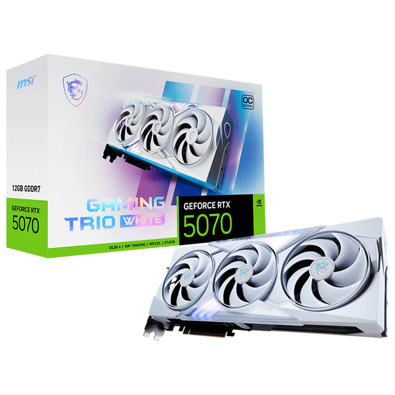 MSI RTX 5070 12G Gaming Trio OC White