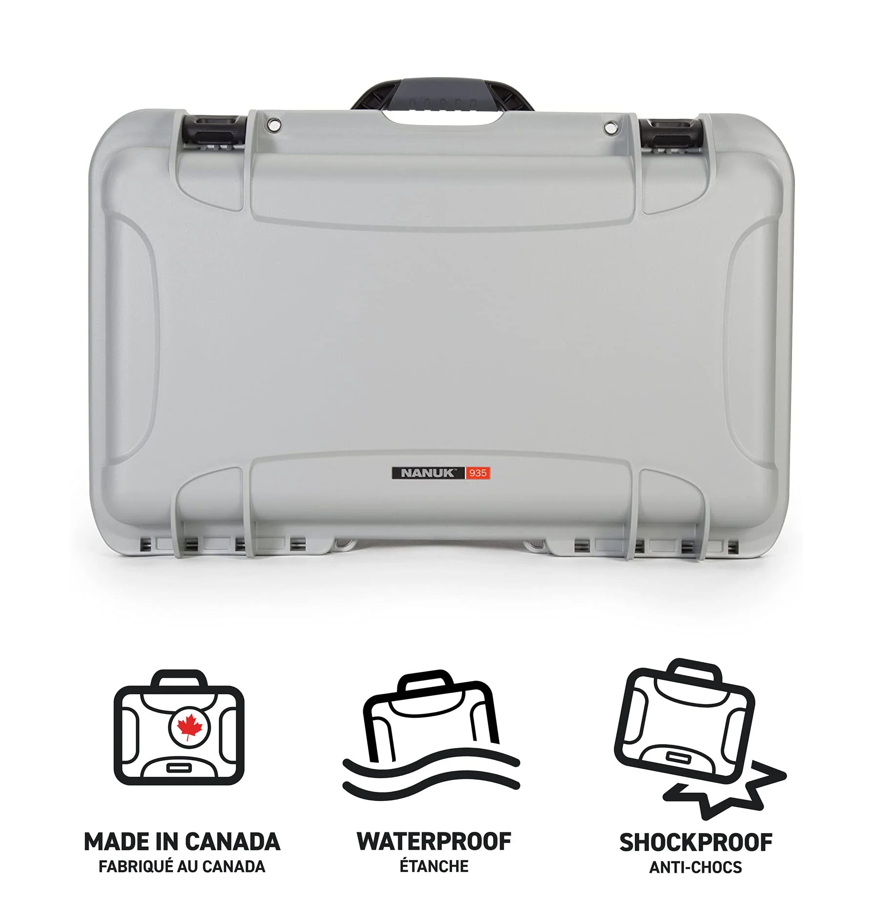 Nanuk 935 Pro Photo Kit Hard Case with Lid Organiser/Divider (Silver) - Image 3