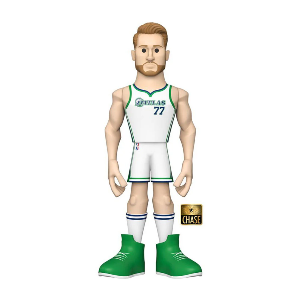NBA Basketball Luka Doncic Dallas Mavs Gold Premium Vinyl Action Figure Toy 12" - Image 2