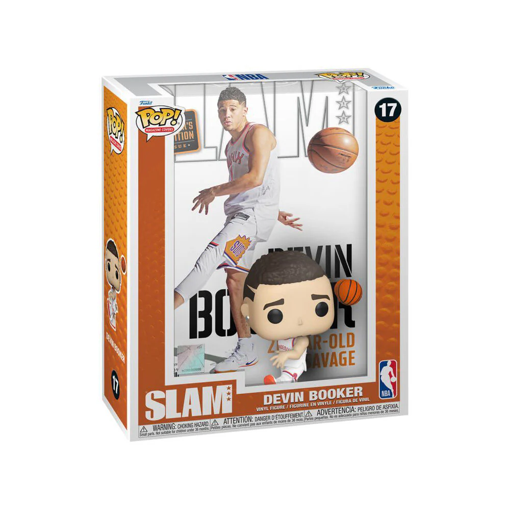 NBA Slam Devin Booker Pop Cover Vinyl Action Figure Statue with Display Case - Image 2