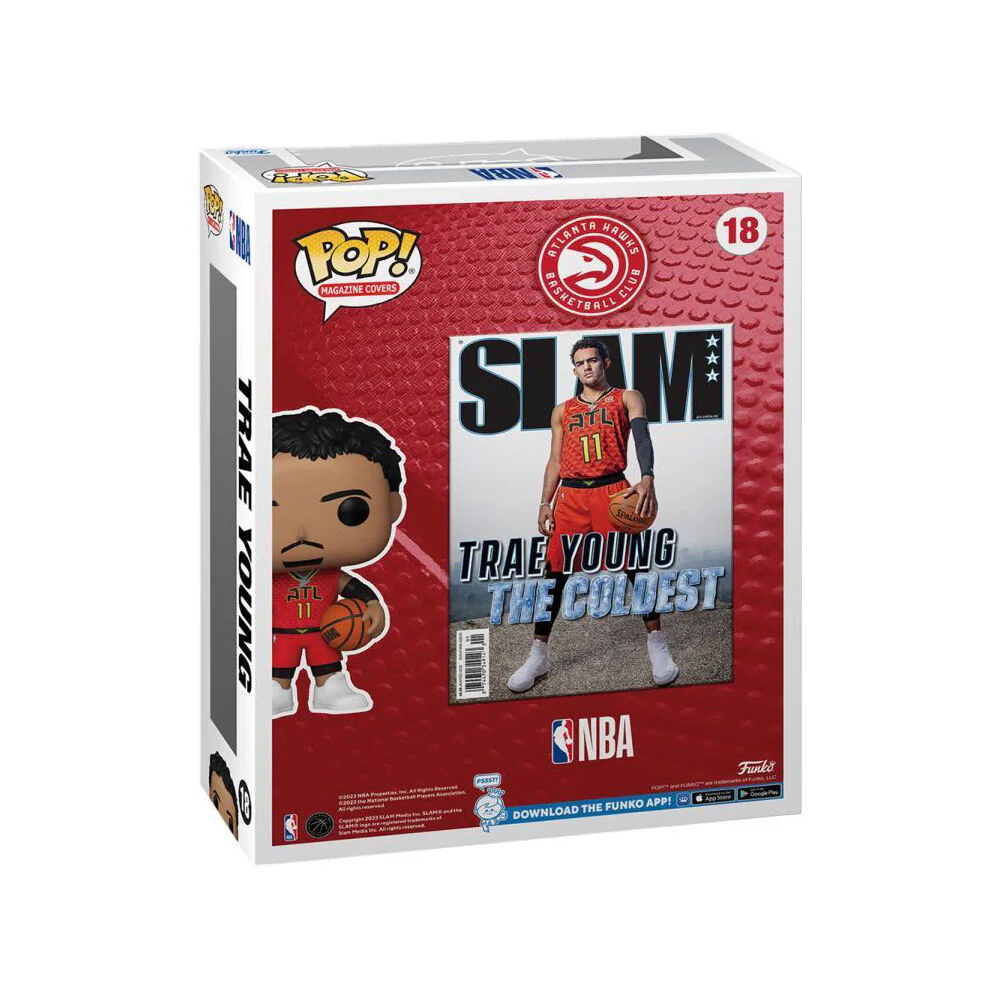 NBA Slam Trae Young Pop Cover Vinyl Action Figure Statue with Display Case - Image 3