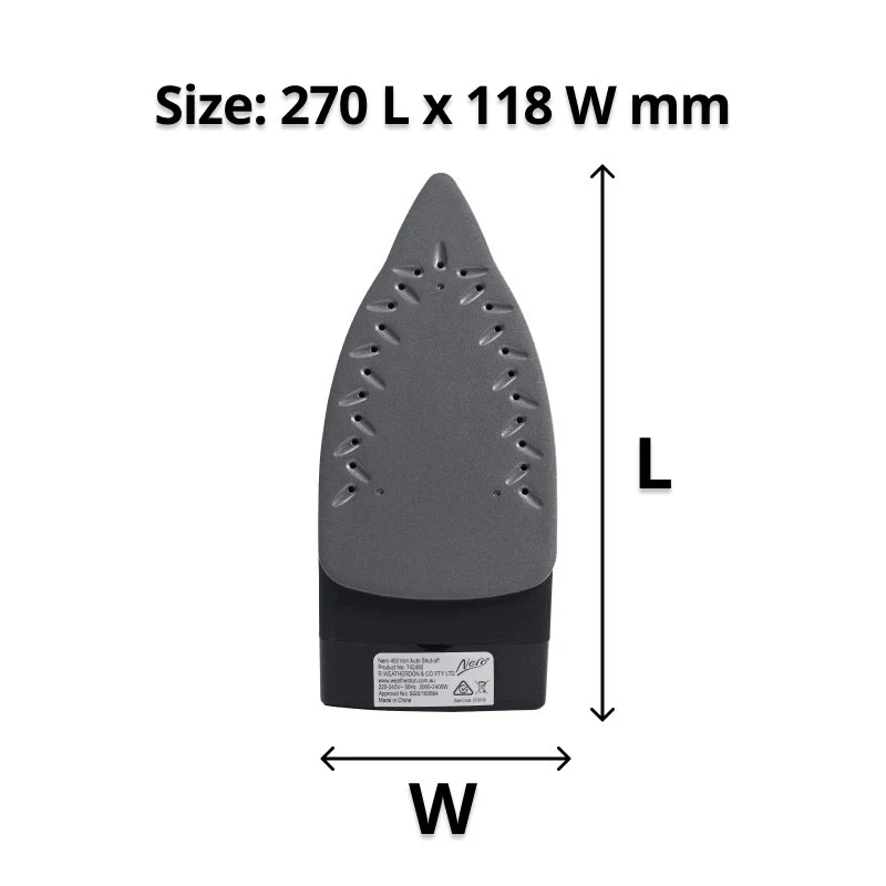 Nero 450 Steam And Dry Iron Non Stick Black - Image 9