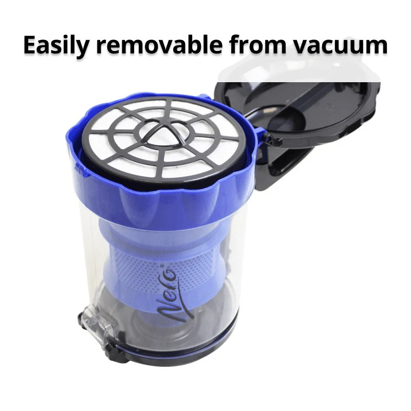 Nero Bagless Cyclonic Vacuum Cleaner 1.8L Blue Telescopic - Image 3