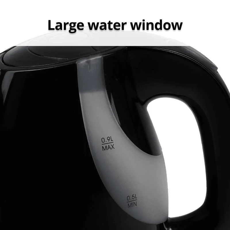 Nero Bambino Kettle 0.9 Litre Jug Compact Water Boiler Coffee Tea Hotel (Black) - Image 4
