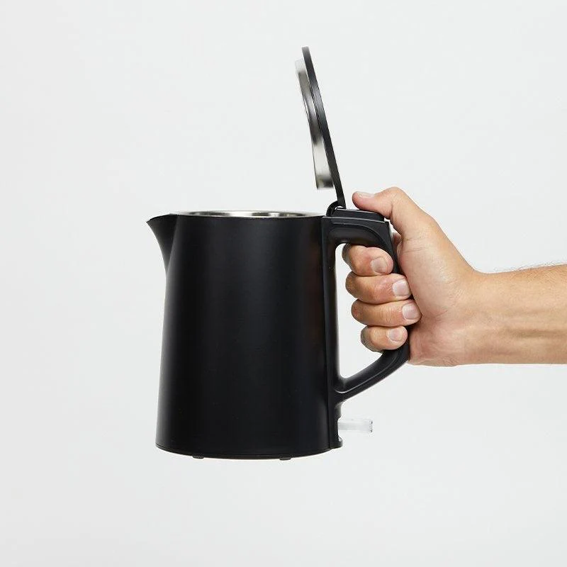 Nero Double Wall Kettle 0.8L Stainless Steel Compact Small (Black) - Image 3