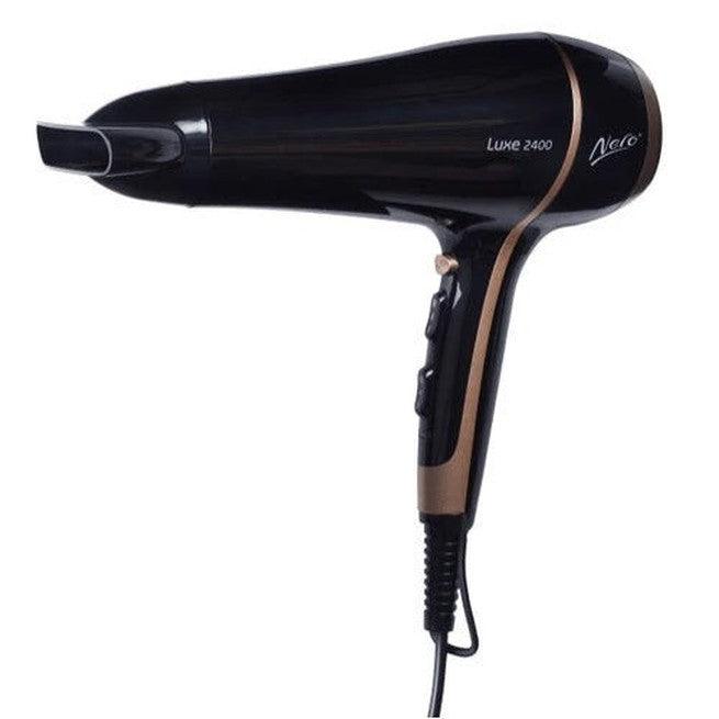 Nero Luxe Hairdryer 2400W Rose Gold Black Hair Dryer
