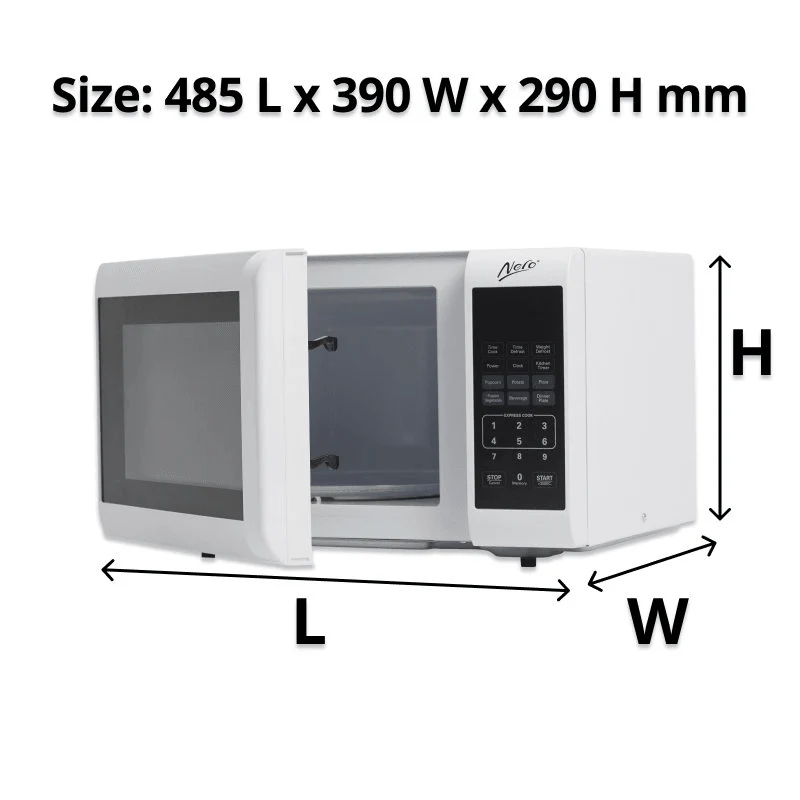 Nero Microwave 800 Watt 23 Litre White Conventional - Image 4