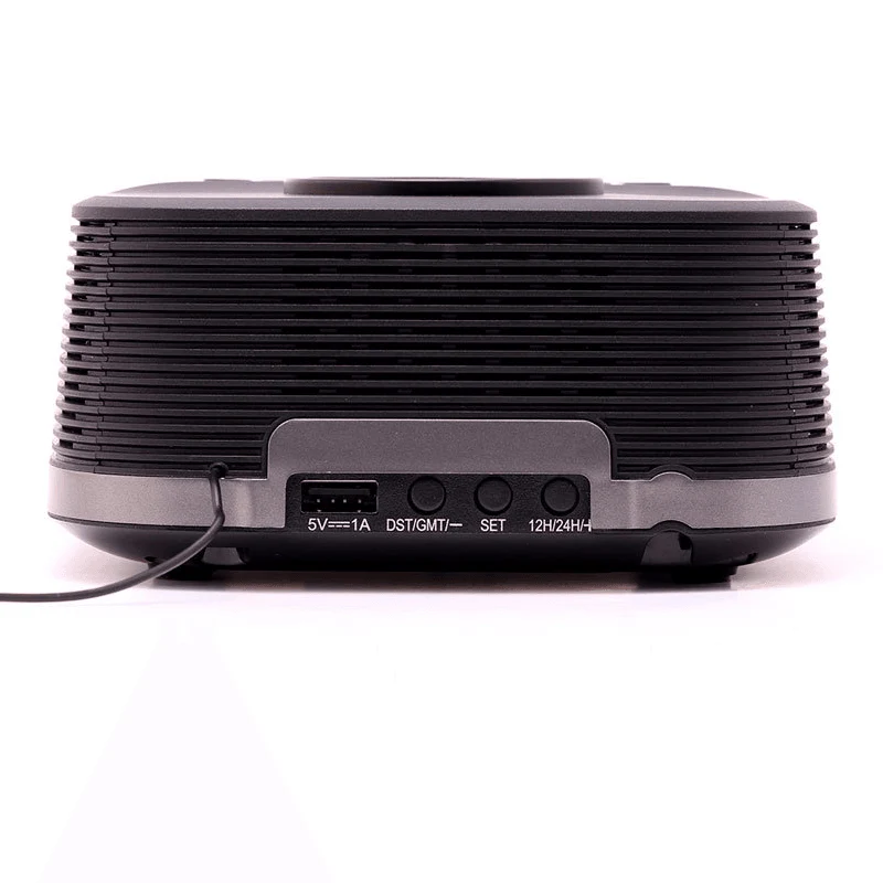 Nero Qi Wireless Charging Radio Clock Bluetooth Speaker Alarm USB-C - Image 4