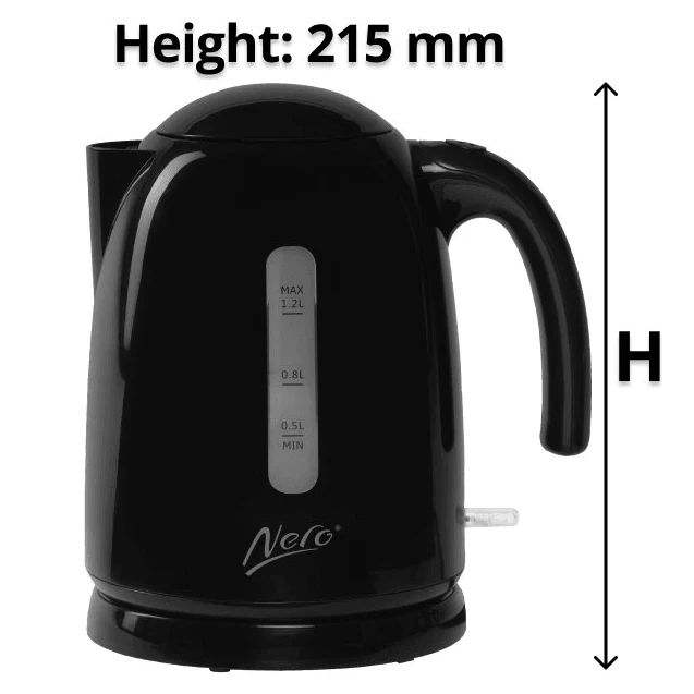 Nero Studio Kettle Premium 1.2L 2200W Water Window (Gloss Black) - Image 6