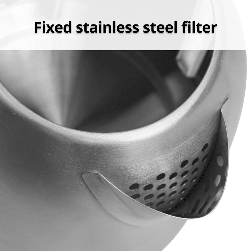 Nero Studio Stainless Steel Brushed Kettle Premium 1.2L 2200W - Image 5