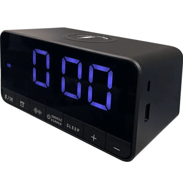 Nero V3 Pro Alarm Wireless Phone Charging Bluetooth Speaker Clock Digital Bedside - Image 2