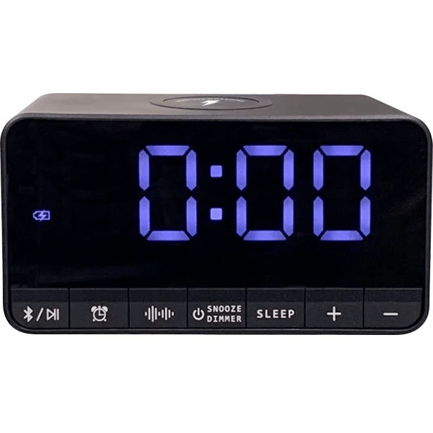 Nero V3 Pro Alarm Wireless Phone Charging Bluetooth Speaker Clock Digital Bedside - Image 3