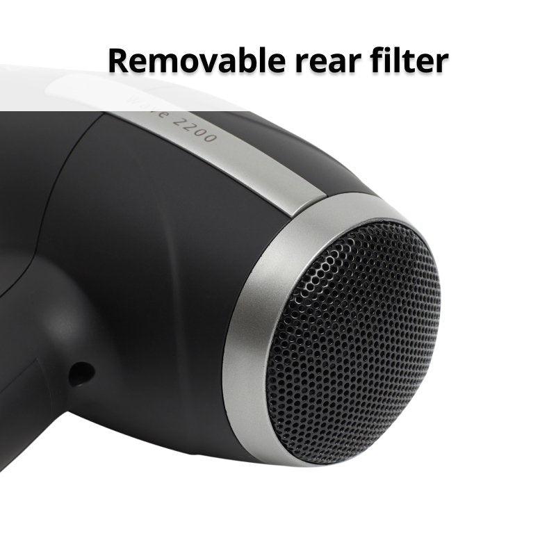 Nero Wave 2200 Hairdryer 2200W Black Hair Dryer - Image 3