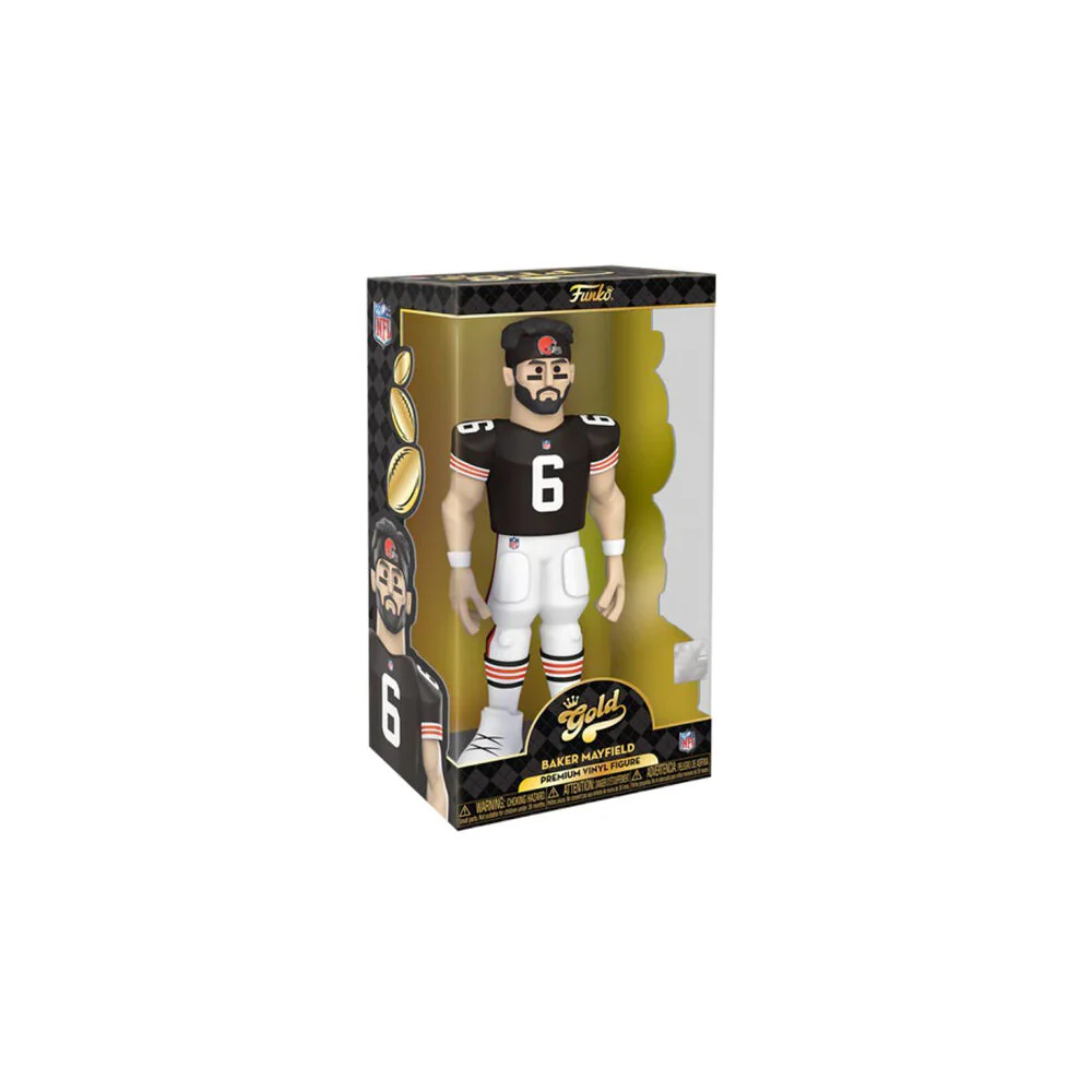 NFL Football Baker Mayfield Browns Gold Premium Vinyl Action Figure Toy 12" - Image 2