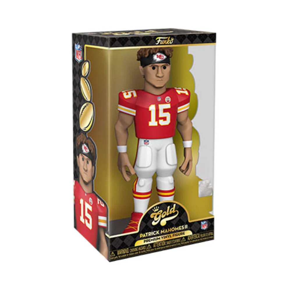 NFL Football Patrick Mahomes Chiefs Gold Premium Vinyl Action Figure Toy 12" - Image 2