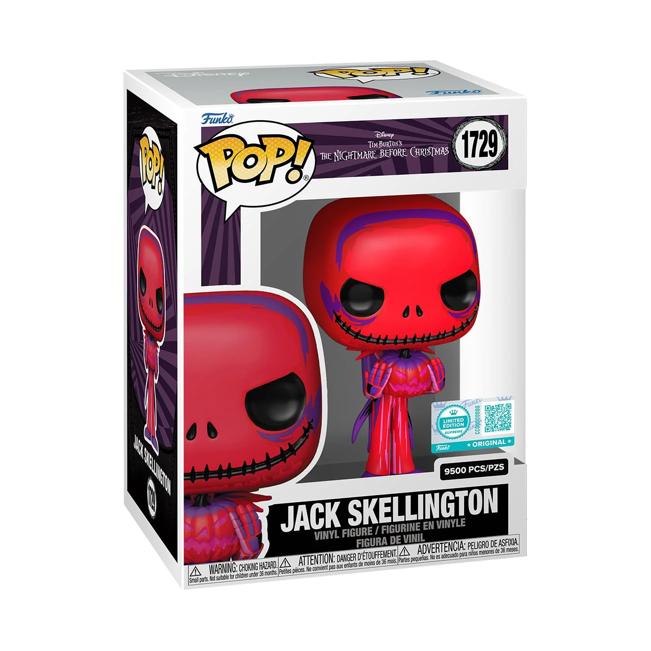 Nightmare Before Christmas - Jack Skellington With Pumpkin Pop! Vinyl - Image 2
