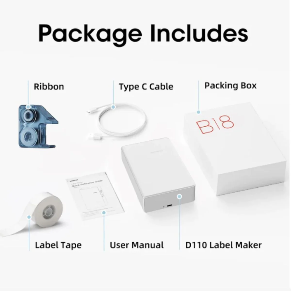 Niimbot B18 Portable Bluetooth Label Printer - Image 7