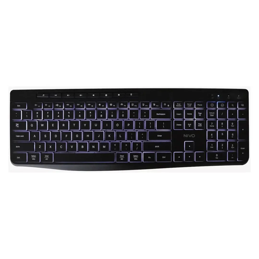 NIVO 4 In 1 Home Office Bundle Wireless Keyboard Mouse HD Webcam Headphones Combo Set - Image 9