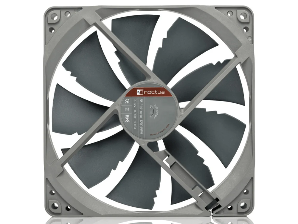 Noctua 140mm Redux Edition Square Frame PWM Fan Max 1200RPM (NF-P14S-REDUX-1200-PWM) - Image 3