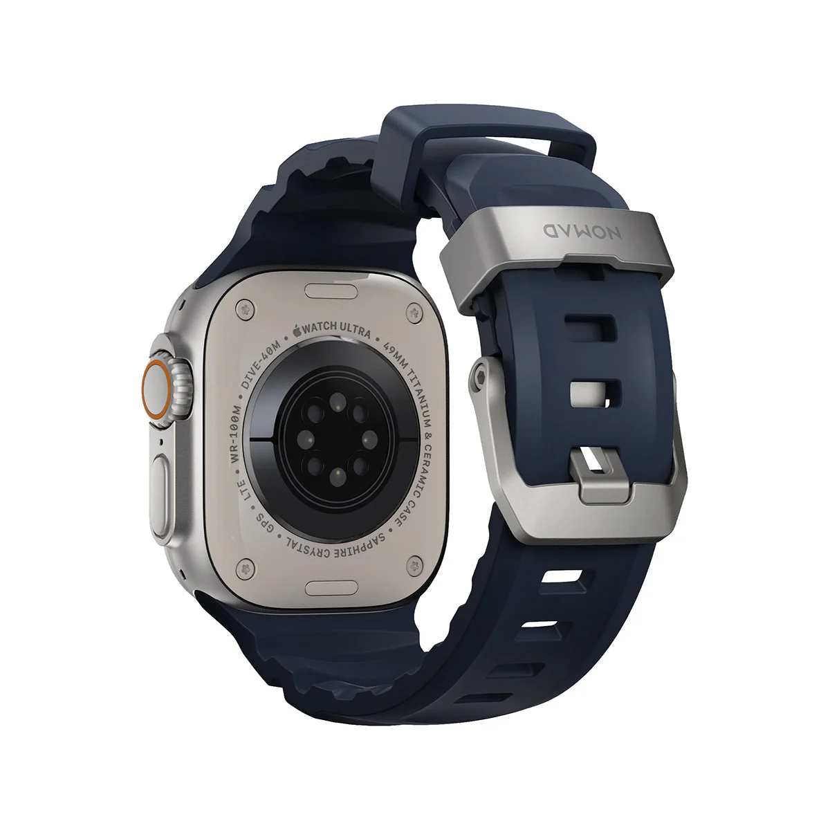 NOMAD Rocky Point Band for Apple Watch [44-46mm/ULT] (Atlantic Blue) - Image 2