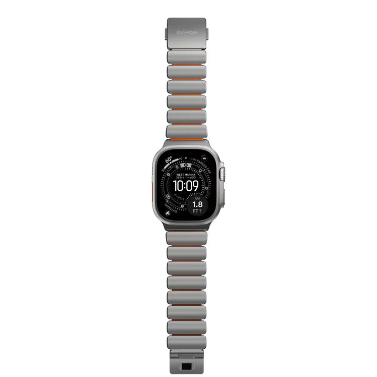 NOMAD Stratos - Apple Watch 49mm/ULTRA1&2 (Natural/Orange) - Image 2