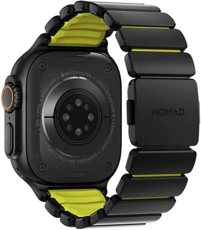 NOMAD Stratos Apple Watch Band 49mm for Apple Watch Ultra 1 & 2 (Black/Volt) - Image 6