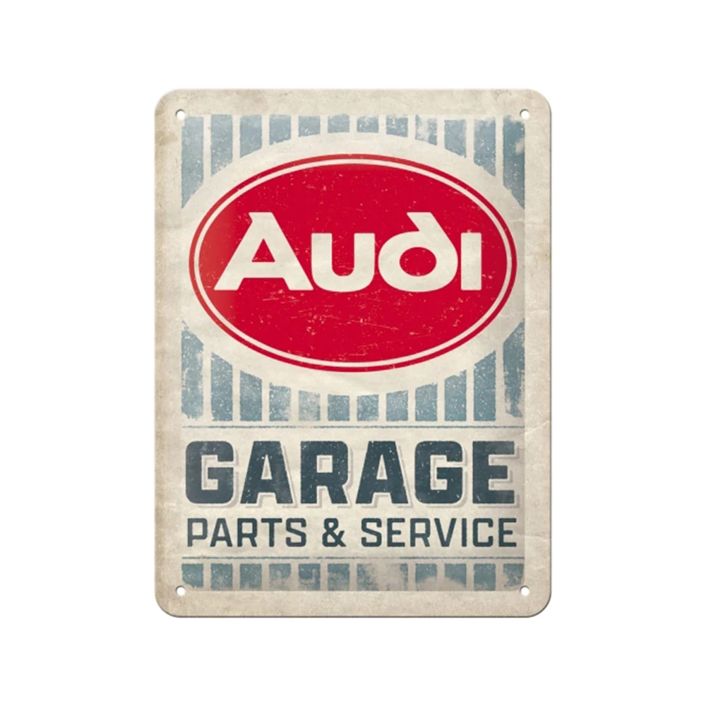 Nostalgic-Art 15x20cm Small Metal Sign Plaque Audi Garage