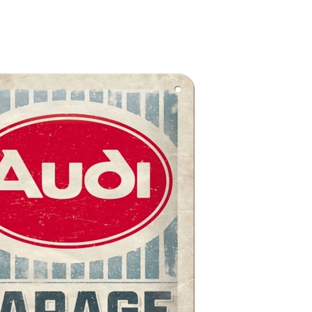 Nostalgic-Art 15x20cm Small Metal Sign Plaque Audi Garage - Image 2