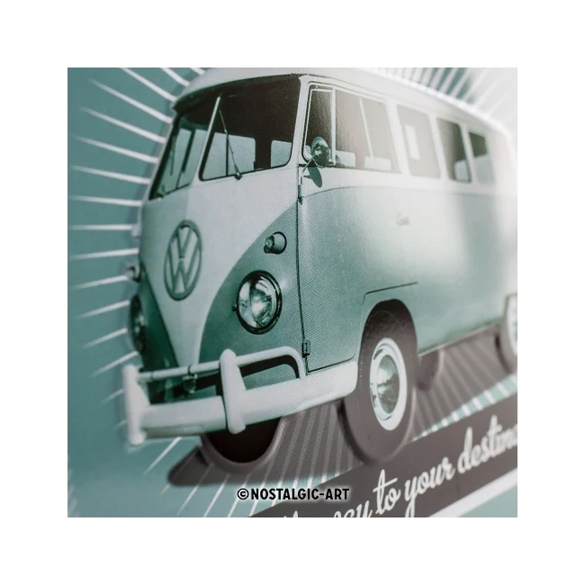Nostalgic-Art 15x20cm Small Wall Hanging Metal Sign Plaque Volkwagen Retro Bulli - Image 3