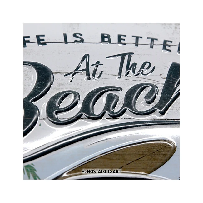 Nostalgic-Art 20x30cm Medium Metal Wall Hanging Sign Plaque VW Bulli Beach - Image 3